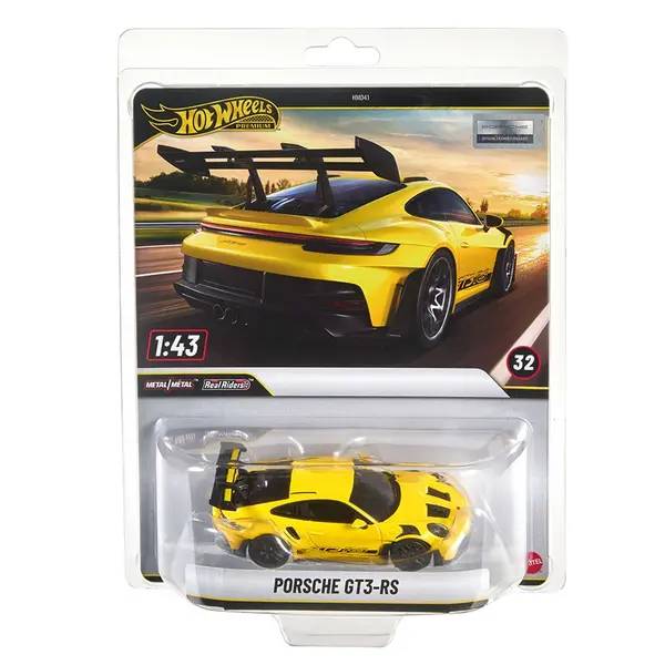 Masina metalica, Hot Wheels Premium, Porsche 911 GT3 RS, 1:43, JCN66
