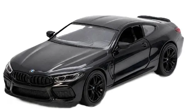 Mașină metalică Kinsmart - BMW Competition Coupe, 1:34, neagră