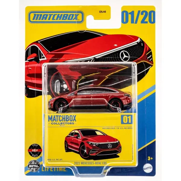 Masina metalica, Matchbox, 2022 Mercedes-Benz EQS, 1:64, HVW23