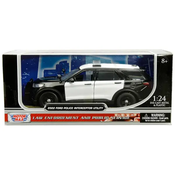 Masina Motormax, 2022 Ford Politie, 1:24