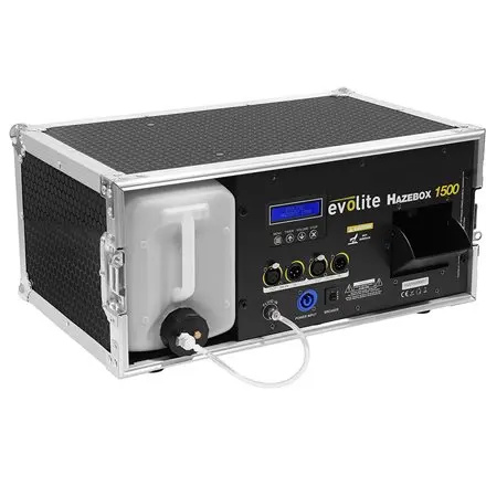 Masina profesionala de ceata 1500W cu cutie transport Evolite HAZEBOX1500