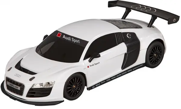 Masina radio controlata Rastar - Audi R8 Radio / C, alba, 1:18