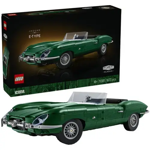 Masina sport clasica LEGO® Icons Jaguar E-Type 11381, 1673 piese