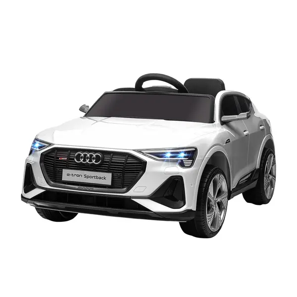 Masina sport electrica pentru copii , motor 12V pentru 3-5 ani, Alba HOMCOM | Aosom Romania