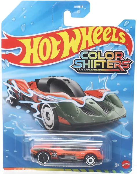 Mașinuță care își schimbă culoarea Hot Wheels Colour Shifters - Group C Fantasy, 1:64, portocalie