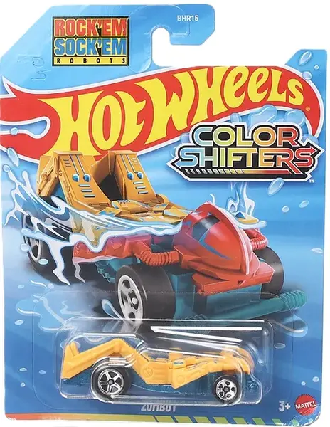 Mașinuță cu culoare schimbătoare Hot Wheels Colour Shifters - Zombot, 1:64