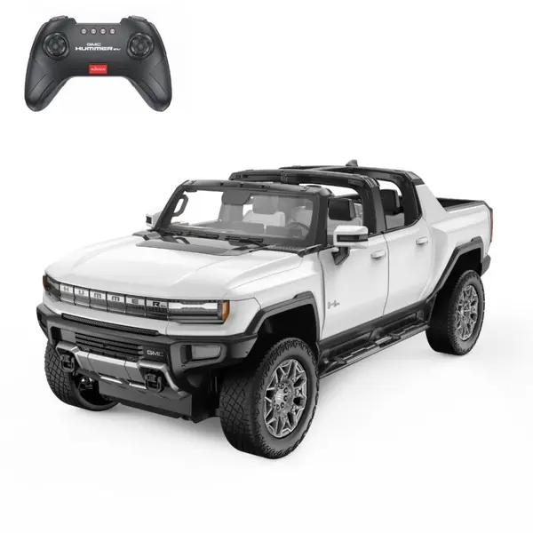 Masinuta cu telecomanda Rastar Jeep Hummer EV cu portiere care se deschid 1:16