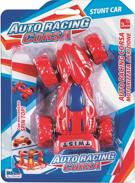 Mașinuță de cascadă RS Toys - Cu fricțiune, roşu