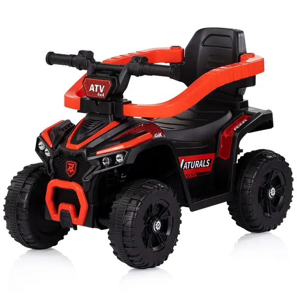 Masinuta de impins Chipolino, ATV, maner parental, lumini si sunete, rosu KID002198, la doar 195,00 lei
