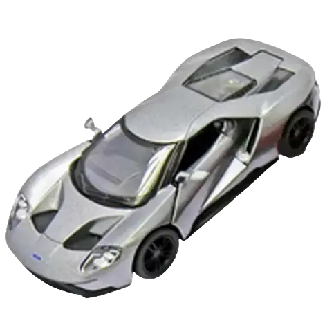 Masinuta die cast Ford GT 2017, scara 1:38, 12.5 cm, gri