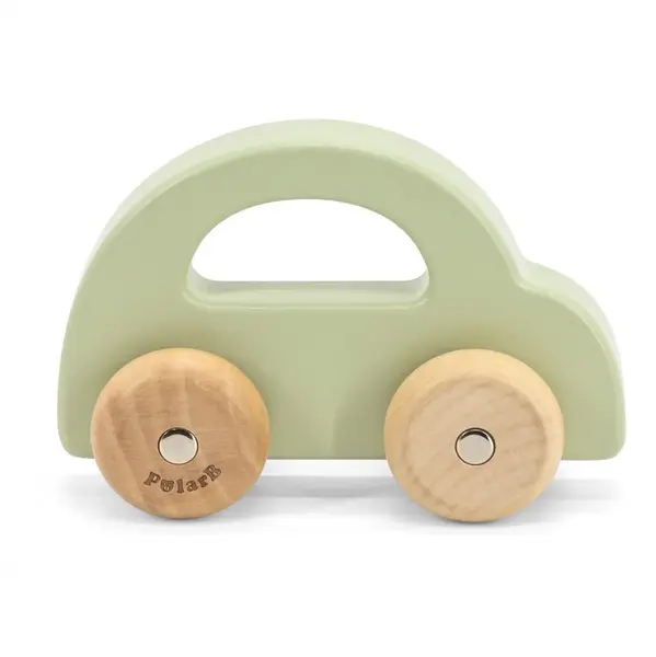Mașinuță din lemn pentru împins Viga Toys – PolarB, verde