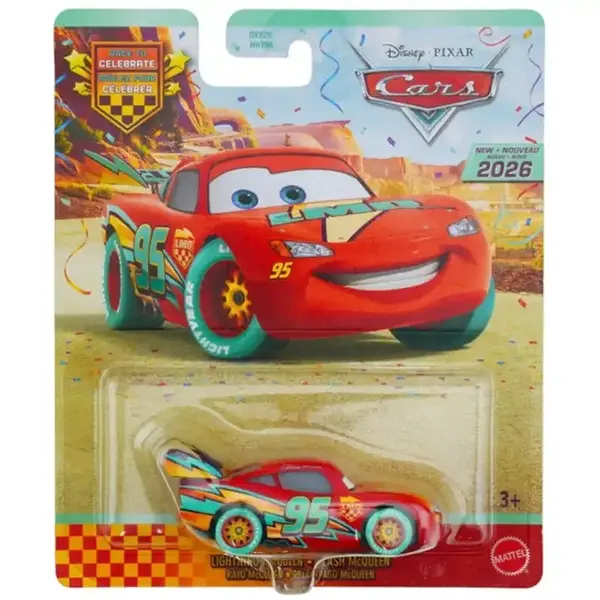 Masinuta din metal, Disney Cars, Race To Celebrate Series, Lightning McQueen, JJW65