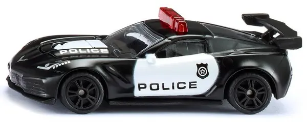 Mașinuță din metal Siku - Chevrolet Corvette Zr1 Police