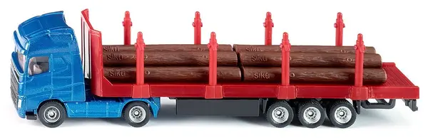 Mașinuță din metal Siku Super - Camion pentru transport de busteni, 1:87