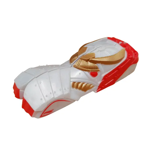 Masinuta dubla DEPOX , Split Speeders, Samurai Wind, plastic, cu magnet, 9.5 cm, alb
