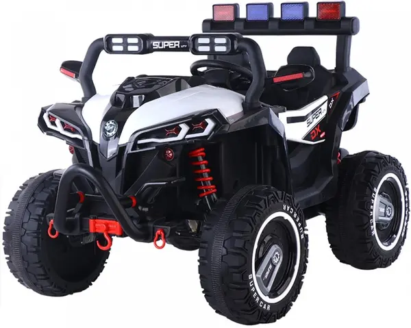 Mașinuță electrică jeep Moni - Beast, alb