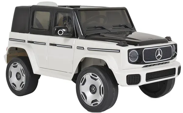 Mașinuță electrică jeep Moni - Mercedes-Benz EQG, alb