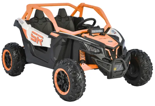 Mașinuță electrică jeep Moni - Typhoon KKL-808, portocaliu