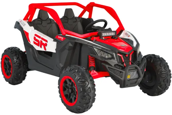 Mașinuță electrică jeep Moni - Typhoon KKL-808, roşu
