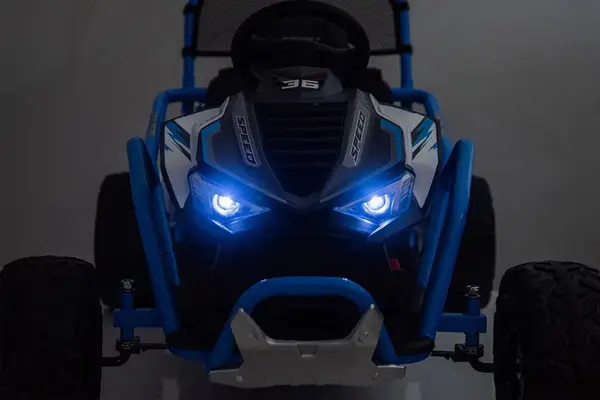 Masinuta electrica Nichiduta Sport Speed Black,cadru metalic,acumulator 24V7Ah,doua motoarex200w,lumini led,pornire la buton,roti robuste cu rulment,unitate muzicala cu USBbluetooth
