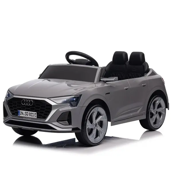 Masinuta electrica pentru copii, Audi SQ8, telecomanda control parental inclusa, 70W 12V, echipare standard, gri