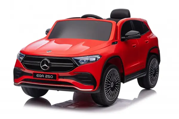 Masinuta electrica pentru copii cu licenta Mercedes Benz EQA 4x4 Red,Echipare Premium,Telecomanda 2,4G,Roti EVA,Scaun din piele,4 motoare,Faruri si stopuri cu LED,Deschidere usi, Suspensii, Bluetooth