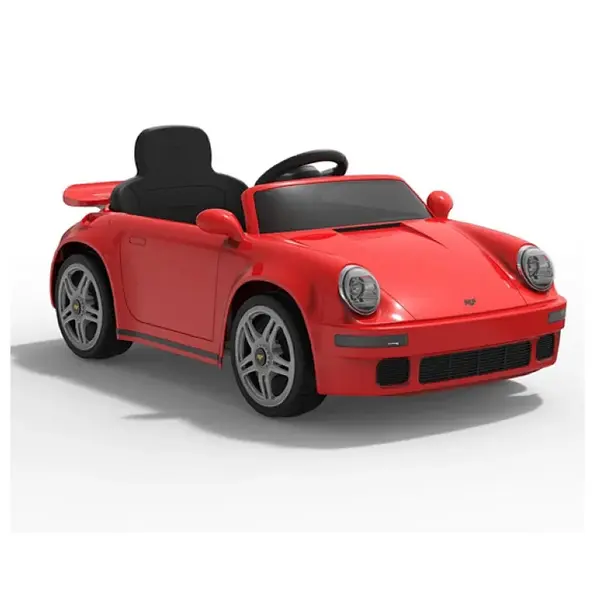Masinuta electrica pentru copii cu licenta Porsche RUF CTR Rosu echipare premium,telecomanda 2,4G,2 motoarex45w,roti EVA,scaun din piele,suspensii,sistem troller,bluetooth,display baterie,usi cu deschidere,lumini LED,muzica