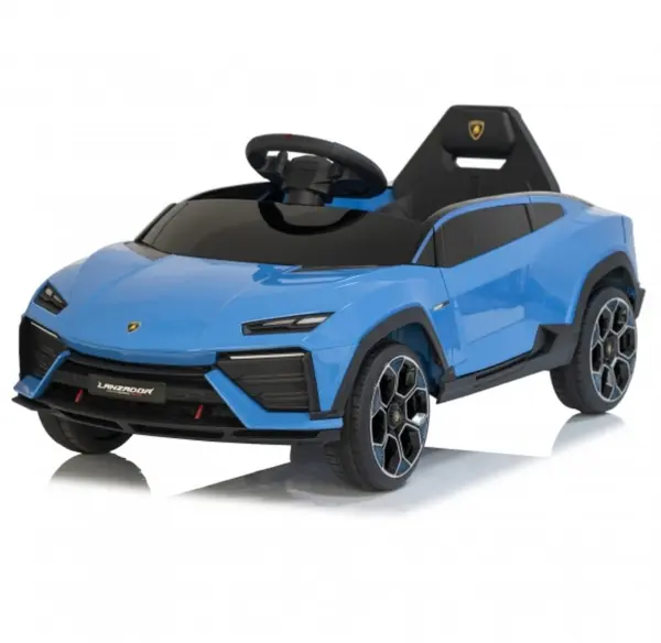 Masinuta electrica pentru copii Lamborghini Lanzador Blue cu licenta,telecomanda 2.4G,motoare 2x35w,acumulator 12V4.5Ah,deschidere usi,sistem troller,lumini led,slow start,centura siguranta in 3 puncte