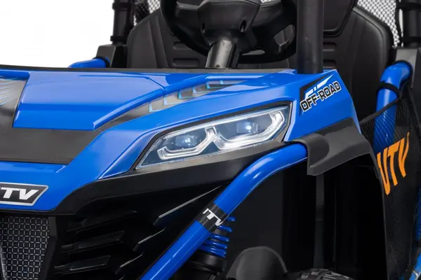 Masinuta electrica pentru copii Nichiduta UTV Max Speed Blue 4x4 cu telecomanda,acumulator 24V,faruri led,Roll bar cu proiectoare led,roti robuste,portbagaj