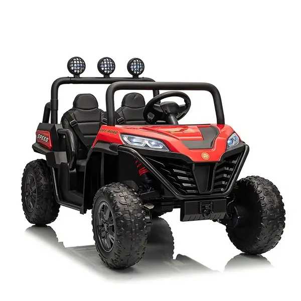 Masinuta electrica pentru copii Nichiduta UTV Max Speed Red 4x4 cu telecomanda,acumulator 24V,faruri led,Roll bar cu proiectoare led,roti robuste,portbagaj
