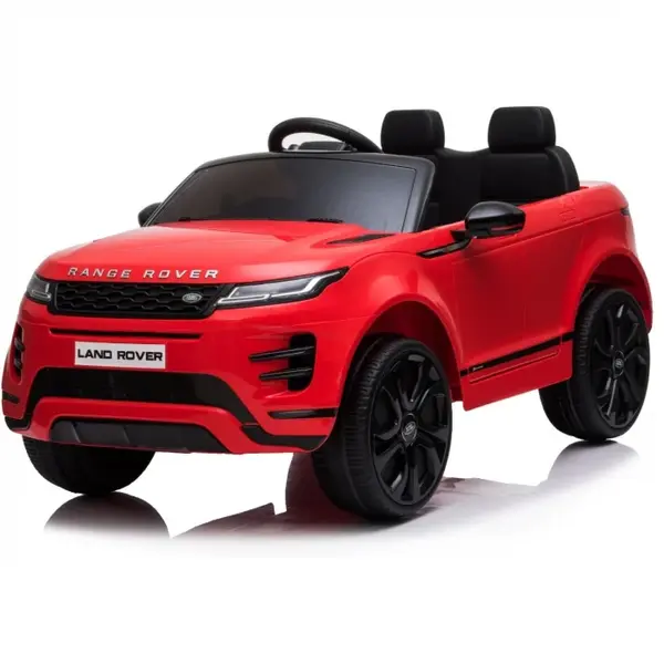 Masinuta electrica Range Rover, pentru copii 2-5 ani, 4x4, 140W-12V, roti moi, scaun tapitat, Premium, rosie