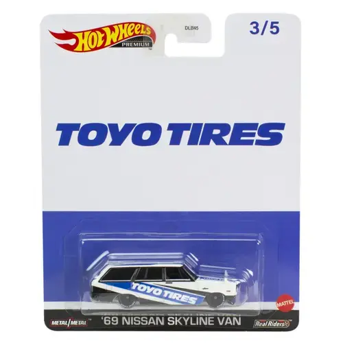 Masinuta Hot Wheels Premium - Real Riders Pop Culture, Nissan Skyline Van 69, 1:64