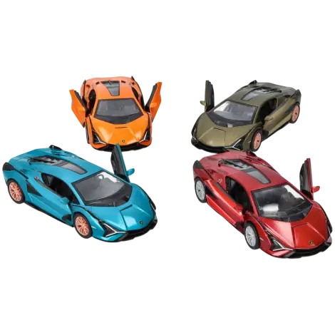 Masinuta Lamborghini Sián, die-cast, scara 1 la 40, lungime 12.5 cm