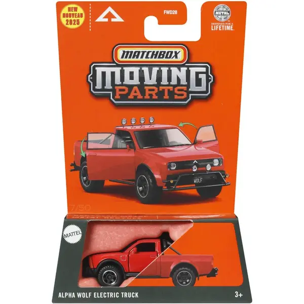 Masinuta Matchbox, Moving Parts, Alpha Wolf Electric Truck, JBW64