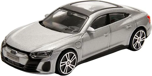Mașinuță metalică Bburago - Audi RS e-tron GT, 1:43, argintiu