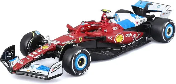 Mașinuță metalică Bburago - Ferrari SF-25, Charles Leclerc Miami GP 2025, 1:43
