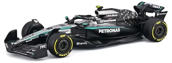 Mașinuță metalică Bburago - Mercedes-AMG F1 W16, #12 Andrea Kimi Antonelli, 2025, 1:64