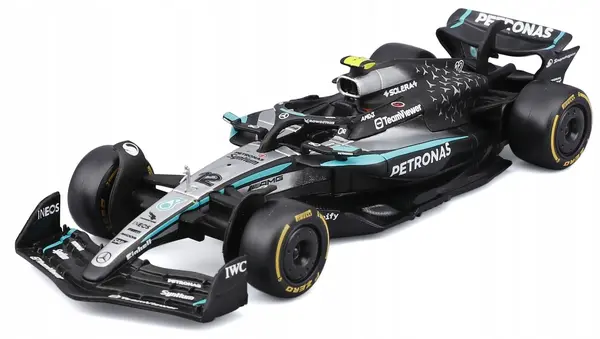 Mașinuță metalică Bburago - Mercedes GP F1 W16 Team AMG Petronas, Kimi Antonelli 1:43