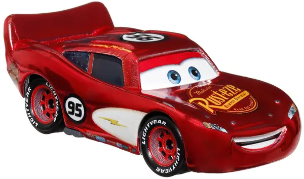 Mașinuță metalică Disney Pixar Cars - Radiator Springs Lightning McQueen, 1:55