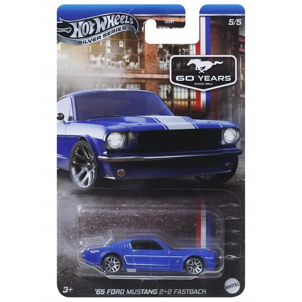 Masinuta metalica, Hot Wheels, 1965 Ford Mustang 2+2 Fastback, JBY54