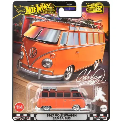 Masinuta metalica Hot Wheels Boulevard - Volkswagen Samba Bus, 1:64