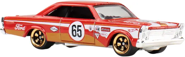 Mașinuță metalică Hot Wheels Silver Series Vintage Club - 1965 Ford Galaxie, 1:64, roșu