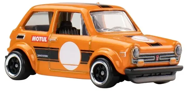 Mașinuță metalică Hot Wheels Silver Series Vintage Club - Custom ’70 Honda N600, 1:64, portocaliu