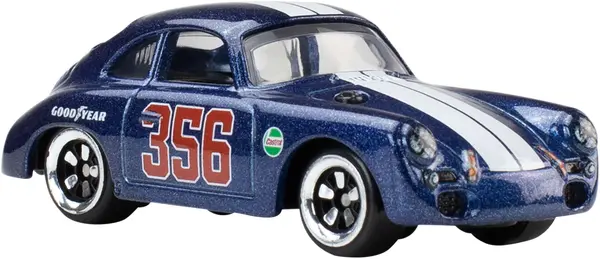 Mașinuță metalică Hot Wheels Silver Series Vintage Club - Porsche 356 Outlaw, 1:64, albastru