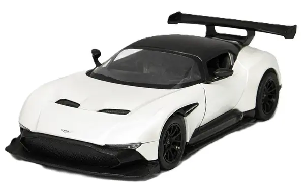 Mașinuță metalică Kinsmart - Aston Martin Vulcan, 1:38, alb