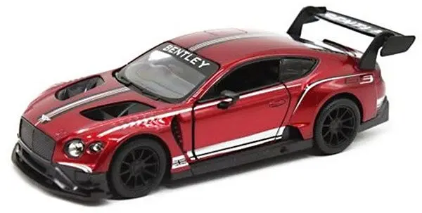 Mașinuță metalică Kinsmart - Bentley Continental GT, 1:38, bordo