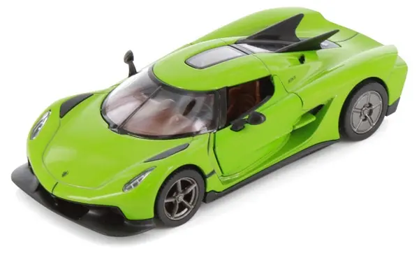 Mașinuță metalică Kinsmart - Koenigsegg Jesko Absolut, 1:34, verde