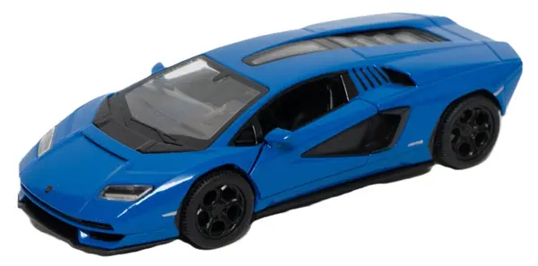 Mașinuță metalică Kinsmart - Lamborghini Countach LPI 800-4, 1:36, albastru