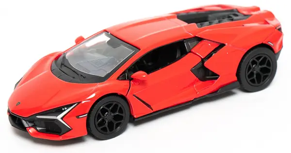 Mașinuță metalică Kinsmart - Lamborghini Revuelto, 1:38, roșu