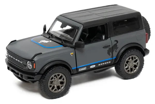Mașinuță metalică Kinsmart Livery Edition - 2022 Ford Bronco, 1:34, grafit